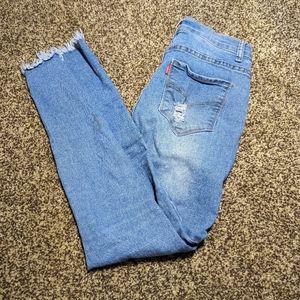 Pastel jeans New York skinny jeans 7/8 light wash